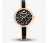Swarovski Black Crystalline Delight Rose Gold Bracelet Watch 5580530