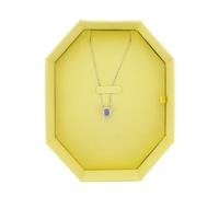 Swarovski Blue Pendant Necklace, Blue Octagon Cut Crystal in Rhodium Plated Setting, from the Millenia Collection