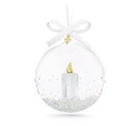 Swarovski Christmas 2023 Annual Edition Ball Ornament Candle 5658439 Clear New