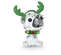 Swarovski Christmas Pug Ornament, Coloured Crystals Figurine, from the Holiday Cheers Collection