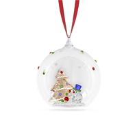 Swarovski Christmas Tree & Snowman Ball Ornament