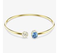 Swarovski Chroma 18ct Yellow Gold White & Blue Bangle 5757998