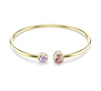 Swarovski Chroma Bangle, Mixed Cuts, Multicolored, Gold-Tone Plated
