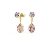 Swarovski Chroma Drop Earrings, Mixed Cuts, Multicolored, Gold-Tone Plated