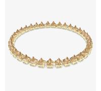 Swarovski Chroma Gold Tone Plated Spike Crystal Necklace 5613679
