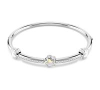 Swarovski Chroma Mixed Cut White Star Bangle Rhodium Plated