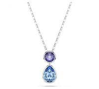 Swarovski Necklace Chroma 5738473 Multicoloured Mixed Cuts Crystal Rhodium Plated Woman