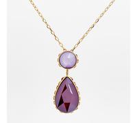 Swarovski Chroma necklace Drop cut Small Multicoloured Gold-tone 5619786