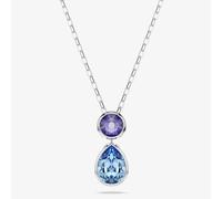Swarovski Necklace Chroma 5738473 Multicoloured Mixed Cuts Crystal Rhodium Plated Woman