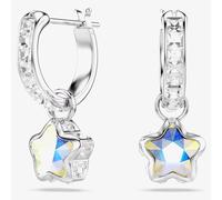 Swarovski Chroma Rhodium Plated Star Drop Earrings 5754172