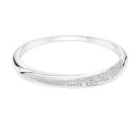 Swarovski Classica bangle, Round cut, White, Sterling silver