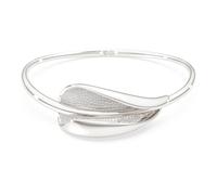 Swarovski Classica choker, Statement, Round cut, White, Sterling silver