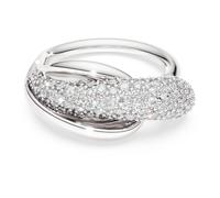 Swarovski Classica cocktail ring, Round cut, White, Sterling silver