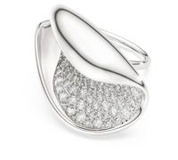 Swarovski Classica cocktail ring, Statement, Round cut, White, Sterling silver