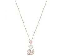 Women's Pendant Pink Crystal Rose Gold Swan 5473024 - female - Swarovski - Necklaces - Pink - ONE SIZE - Accessories ONE SIZE