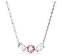 Swarovski Mesmera Pink Mixed Cuts Rhodium Plated Necklace 5668275