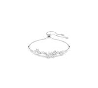 Swarovski Constella Bangle Bracelet, Clear Round-Cut Crystals and Crystal Pearls in a Rhodium-Finished Setting, Part of the Constella Collection