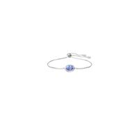 Swarovski Constella Bracelet, Central Blue Crystal and White Crystal Pavé, Rhodium Plated Chain, from the Constella Collection