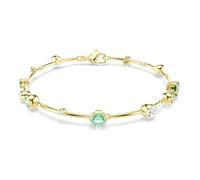 Swarovski Constella Bracelet, Green and Clear Mixed-Cut Crystals in a Gold-Tone Finished Setting, Part of the Constella Collection