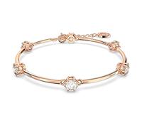 Swarovski Constella bracelet, Round cut, White, Rose gold-tone plated