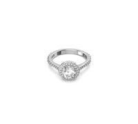 Swarovski Constella Cocktail Ring, White Brilliant Cut and Pavé Crystals in a Rhodium Plated Setting, from the Constella Collection, Size 55