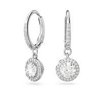 Swarovski Ladies Constella Silver Dropper Hoop Earrings 5636270