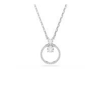 Swarovski Constella Rhodium Plated White Circle Necklace 5692261