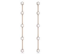 Swarovski Constella Drop Earrings, Clear Crystals in a Rose Gold-Tone Setting, from the Constella Collection