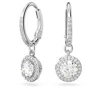 Swarovski Ladies Constella Silver Dropper Hoop Earrings 5636270