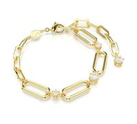 Swarovski Dextera bracelet, White, Gold-tone plated
