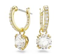 Swarovski Constella Gold Tone Drop Earrings
