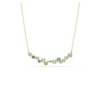 Swarovski Constella Green Gold Plated Mixed Cut Necklace