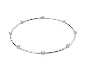 Swarovski Constella Necklace, White Crystal with Zirconia Accents, Rhodium Plated Necklace, from the Constella Collection