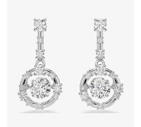 Swarovski Constella Rhodium Plated Dancing Stone Earrings 5738194