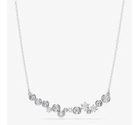 Swarovski Constella Rhodium Plated Mixed Cut White Crystal Necklace 5722473