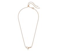 Swarovski Constella rose-gold pearl-drop necklace - Pink OS