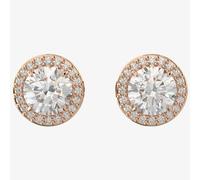 Swarovski Constella Rose Gold-Plated Halo Stud Earrings 5636275