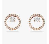 Swarovski Constella Rose Gold Tone Plated Circle Stud Earrings 5692263