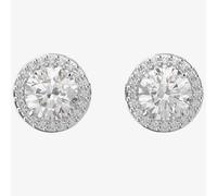 Swarovski Constella Silver Halo Stud Earrings 5636269 Swarovski Silver One Size