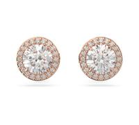 Swarovski Constella Stud Earrings, White Round Cut Crystals in a Rose Gold Tone Plated Setting, from the Constella Collection