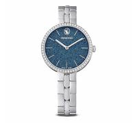 Swarovski Cosmopolitan Watch, Swiss Made, Metal Bracelet, Silver-Colored, Blue, Stainless Steel