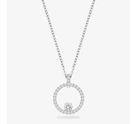 Swarovski Creativity Clear Circle Pendant 5198686 In Silver Silver One Size