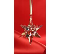 SWAROVSKI CRYSTAL CHRISTMAS GOLD STAR ORNAMENT 5064260 MINT BOXED RETIRED