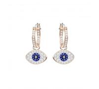 Swarovski Duo Evil Eye Hoop Earrings