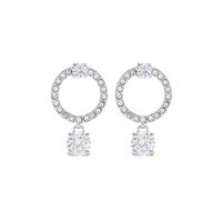 Swarovski crystal-embellished drop earrings - Silver OS
