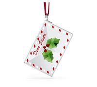 Swarovski Crystal Holiday Cheers Letter to Santa Ornament