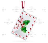 Swarovski Crystal HOLIDAY CHEERS LETTER TO SANTA ORNAMENT 5630339 Brand New