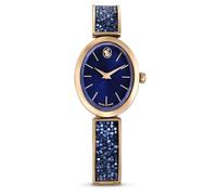 Swarovski Crystal Rock Blue and Rose-Gold Oval Watch