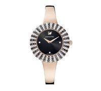 Swarovski Crystal Rose Black + Rose Gold Watch - Rose Gold