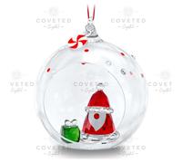 Swarovski Crystal SANTA CLAUS BALL ORNAMENT 5596382 Christmas Brand New Retired